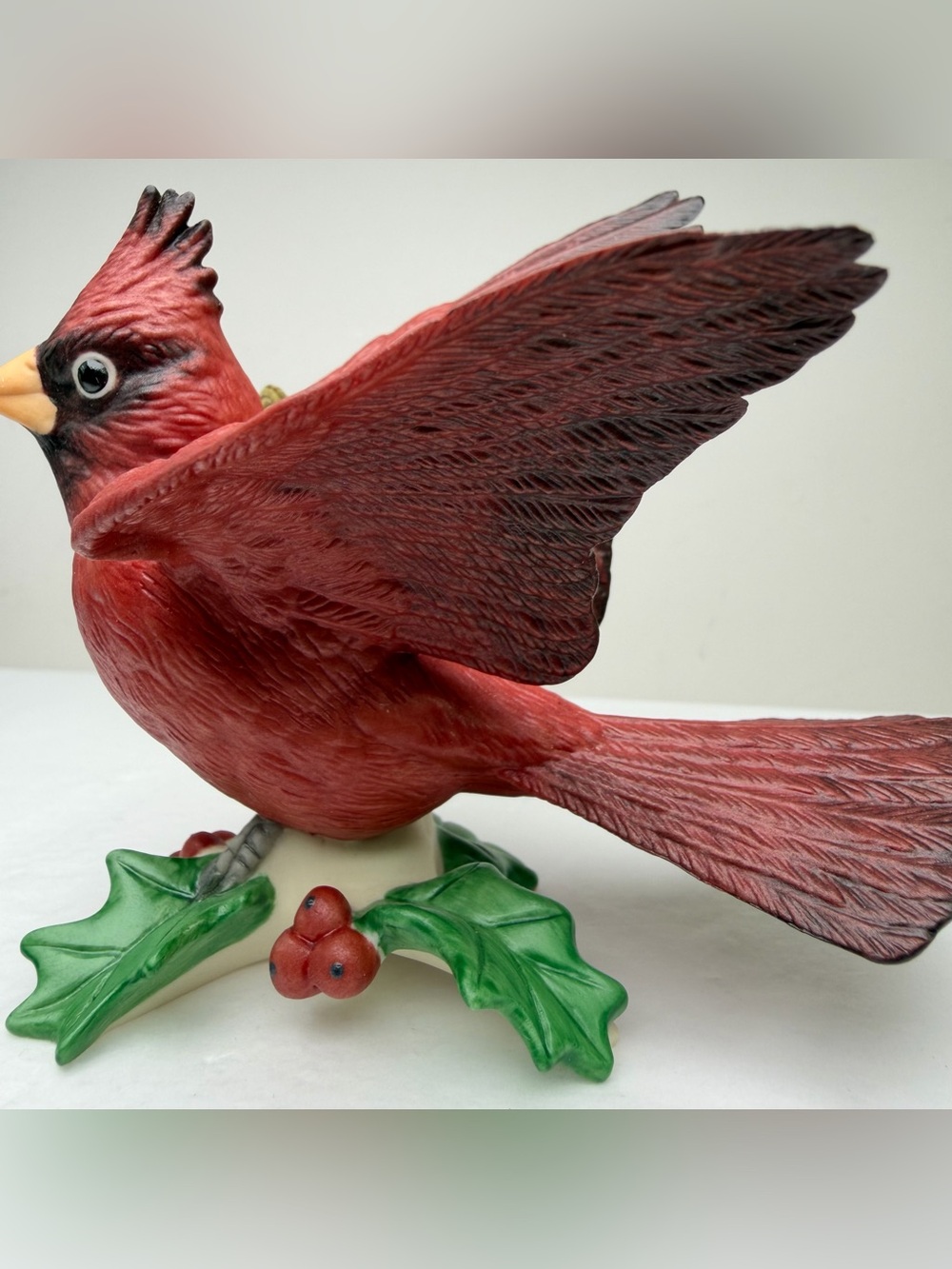 Lenox Winter Greetings Cardinal Figurine Christmas Tree Ornament Vintage - Picture 3 of 8